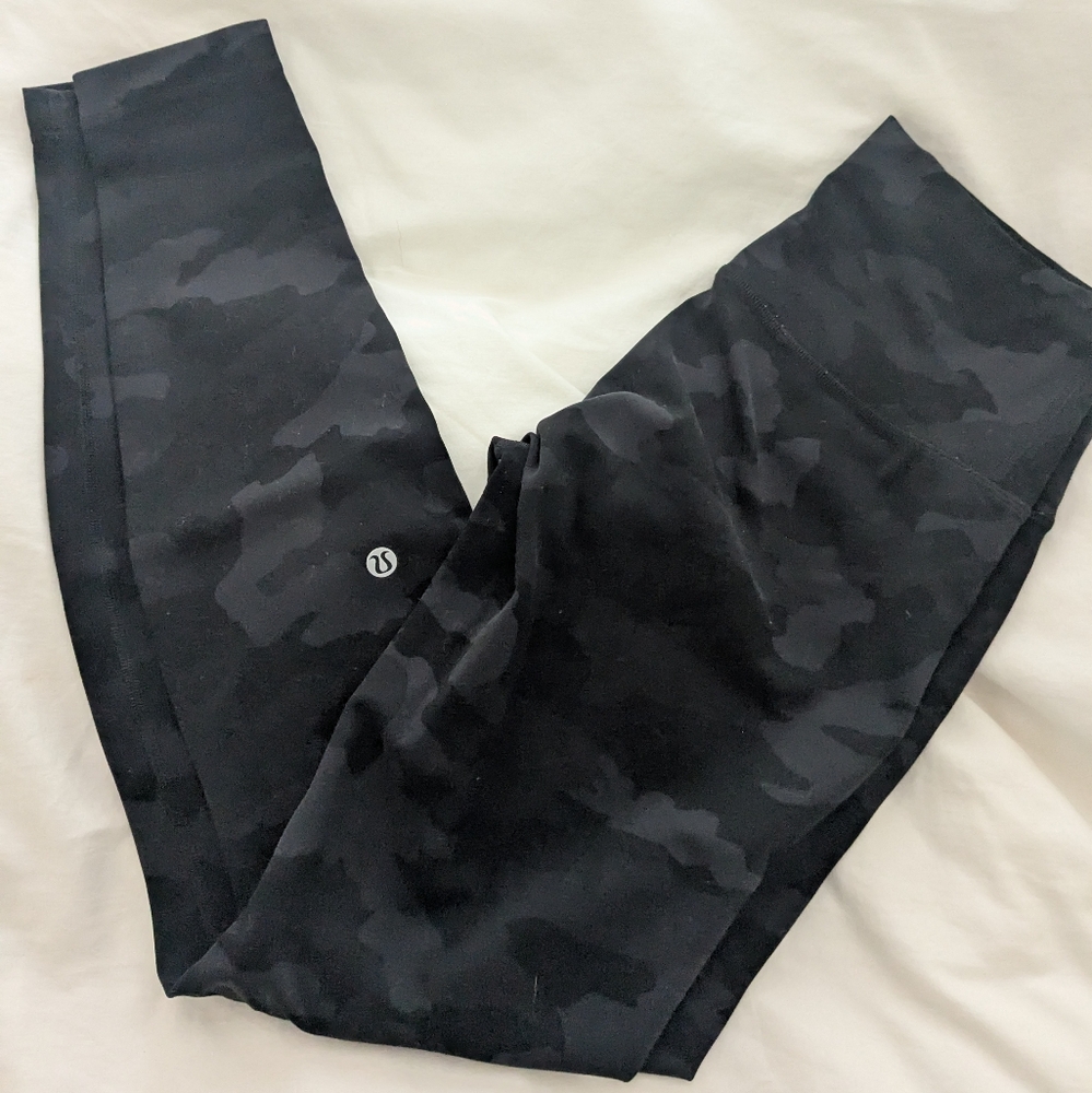lululemon athletica Black Camo Leggings